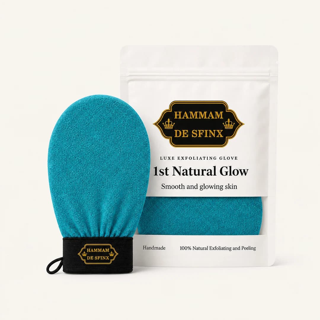 HDS Moroccan scrub glove Turquoise